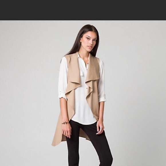 NWT Marciano  Khaki Waterfall Vest - Picture 1 of 5